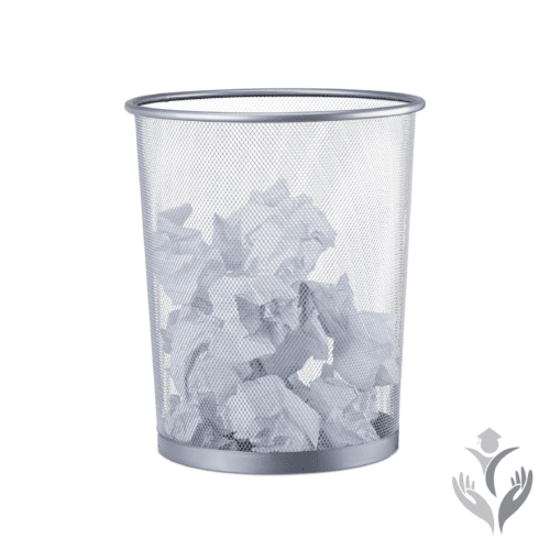 Corbeille Métallique,Poubelle de Bureau à Papier Gris Métallisée